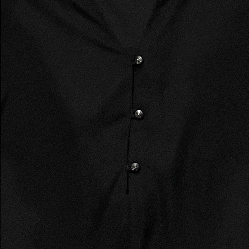 New! New York & Co Black Blouse Size Large - Picture 2 of 5